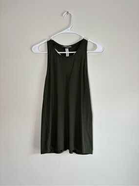 Athleta Olive High-Neck Performance Tank